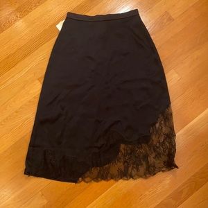 Black lace skirt